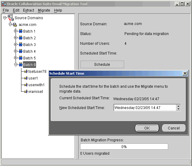 scheduling batches
