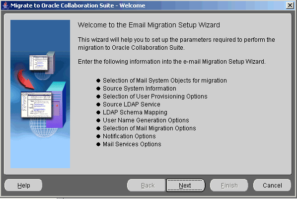 welcome screen