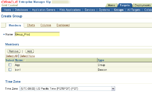 Create Group wizard