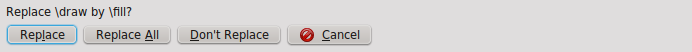 QtikZ replace current occurrence panel