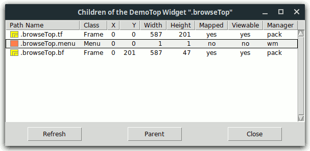 Widget Browser