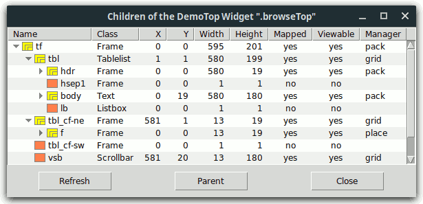 Widget Browser